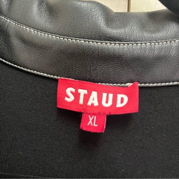 STAUD Black Zip-Front Dress - Picture 5 of 6